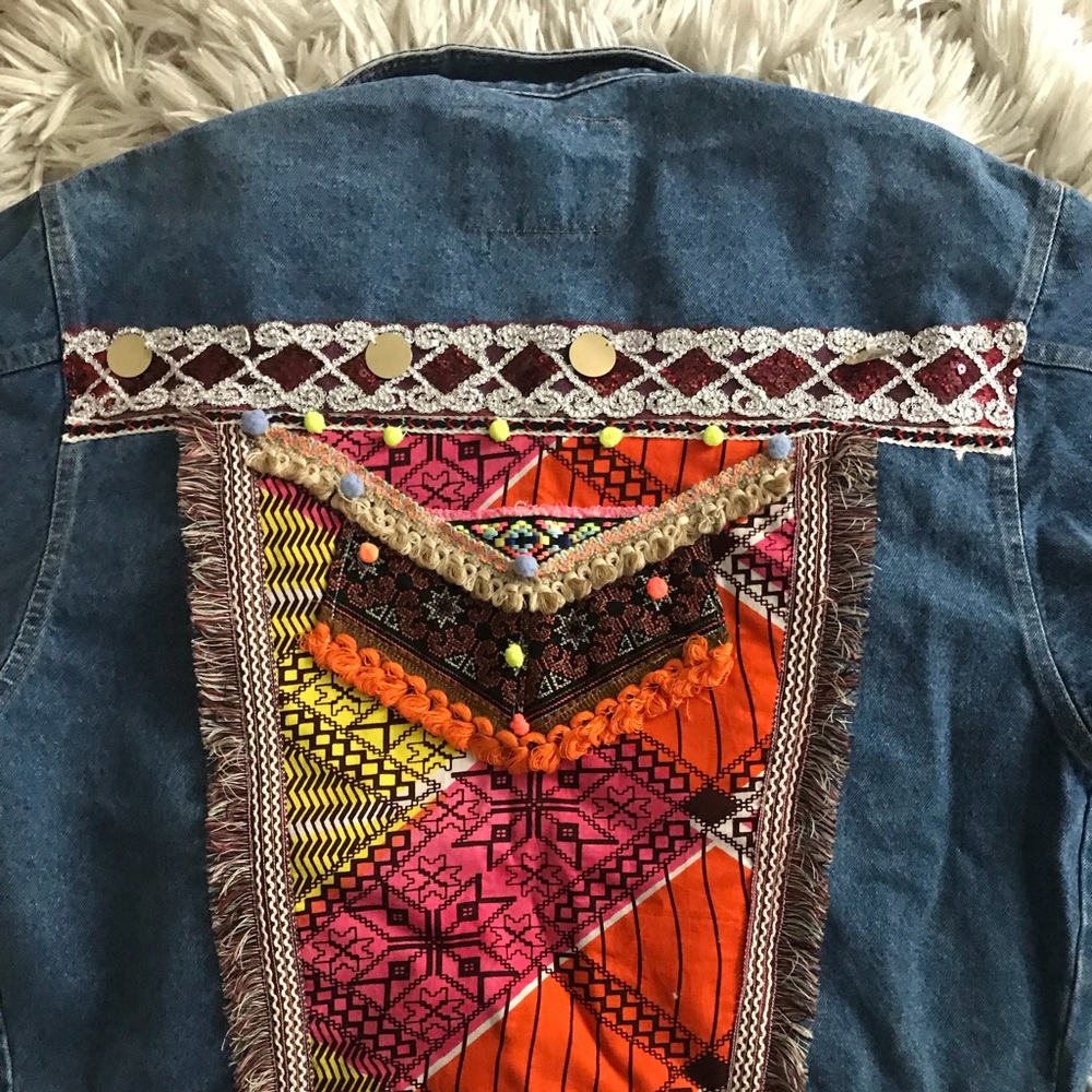 Asos Embellished Denim Jacket
